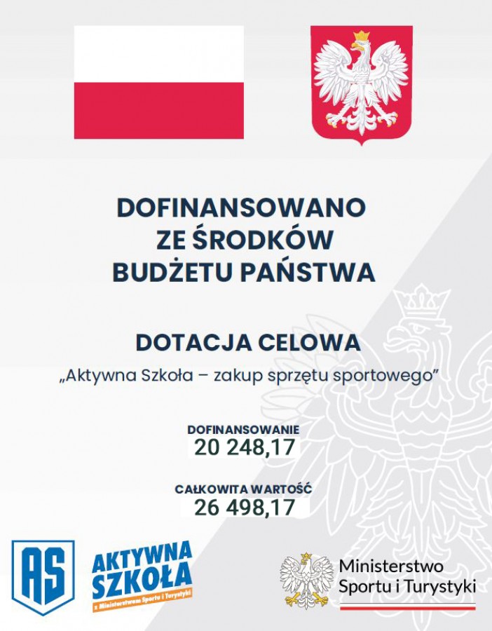 Aktywna Szkoła - sprzęt sportowy dla szkół